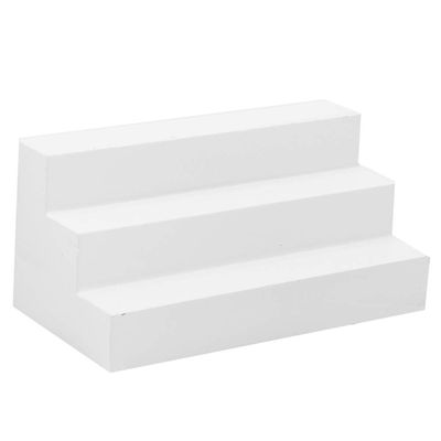 1/12 Dollhouse Miniature, DIY White Wood Stair Toy, Cute and Beautiful, Villa Scene, 2 Pieces Connected for Straight Ladder (White Steps)
