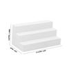 1/12 Dollhouse Miniature, DIY White Wood Stair Toy, Cute and Beautiful, Villa Scene, 2 Pieces Connected for Straight Ladder (White Steps) view 2