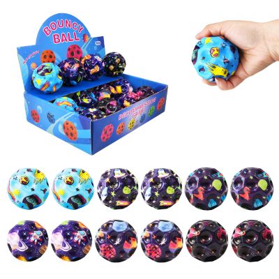 ZHEBAG Bouncy Ball, Colorful Big Super Bouncy Astro Balls, Extreme High Bouncing Balls for Kids,Fun Kids Lightweight Foam Jump Ball for Outside, Improve Hand Eye Coordination Ability (12 Pack)