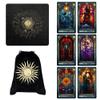 CRAFTERIAN Set of Stained Tarot Cards with Cloth and Bag. Tarot Cards, 78 Tarot Deck, Original Tarot Cards for Beginners and Experts with Guide Book view 1