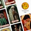 CRAFTERIAN Golden Masquerade Tarot Cards, 78 Cards Deck with Foil Edges, Original Cards for Beginners and Experts with Guide Book, Fortune Telling Game, Divination Tools for All Skill Levels. view 4