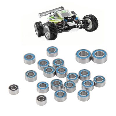 20PCS RC Ball Bearing, Steel RC Ball Bearing Kit Wheel Hub Double Rubber Sealed Bearing, Metal Ball Bearings for AXIAL 1/24 SCX24 Upgrades Parts Accessories