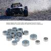 20PCS RC Ball Bearing, Steel RC Ball Bearing Kit Wheel Hub Double Rubber Sealed Bearing, Metal Ball Bearings for AXIAL 1/24 SCX24 Upgrades Parts Accessories view 4