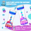 10 Pack Colorful Liquid Bubble Oil Hourglasses - Innovative Decompression Liquid Oil Hourglass Toys - Desktop Sensory Gadgets (10 Pack Colorful Liquid Motion Bubbler, Plastic) (Family Edition) view 2