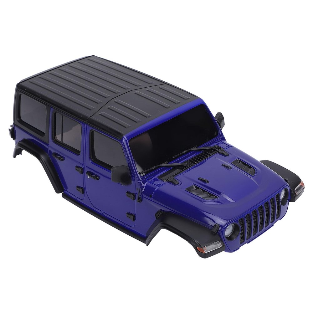 BTSEURY RC Body Shell, Plastic RC Car Body Cover, 1/24 RC Car Hard Body Shell Cover with Accessories for Axial SCX24 DIY Upgrade Parts (Blue)