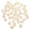 NAMOARLY 50pcs Wooden Base Display Holders Round Diy Material Figures Miniature Dolls and Collectibles Sturdy Wood with Smooth Surface for Enhanced Presentation view 1