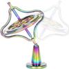 5JJJLOOOPP Spinning Gyroscope, Small Gyroscope Portable Universal Silver to Relieve Anxiety of Children in Adult Education (Rose Gold) (Gold) view 3