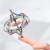 5JJJLOOOPP Spinning Gyroscope, Small Gyroscope Portable Universal Silver to Relieve Anxiety of Children in Adult Education (Rose Gold) (Gold) view 4
