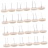 BESTonZON 24pcs Wooden Crochet Doll Stand Set Dual Needle Support for Knitted Dolls Stable Display Base for Figures for Organizing and Photographing Collectibles view 1