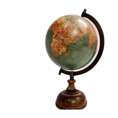 Antique Nautical globes Educational gift with Wood Base Decoration Desktop Globe Table World Globe
