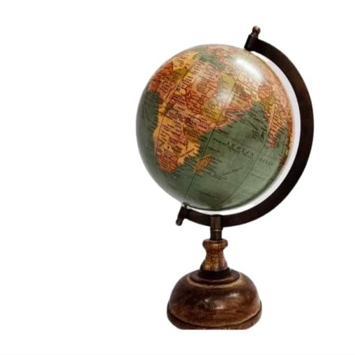 Antique Nautical globes Educational gift with Wood Base Decoration Desktop Globe Table World Globe