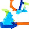Hot Wheels Toy Car Track Set, Flip & Jump Through The Corkscrew Loop with a 1:64 Scale Toy Car, Speed Snap Track & Adapters, Compresses for Storage view 3