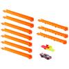 Hot Wheels Track Creator Starter Pack with 1:64 Scale Die-Cast Toy Vehicle, 10 Feet of Speed Snap Flex & Molded Tracks & 2 Adaptors view 3