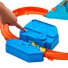 Hot Wheels Toy Car Track Set, Deluxe Building Box with Motorized Booster, 1:64 Scale Vehicle, Speed Snap Track, Boosted Jump Speedway view 4