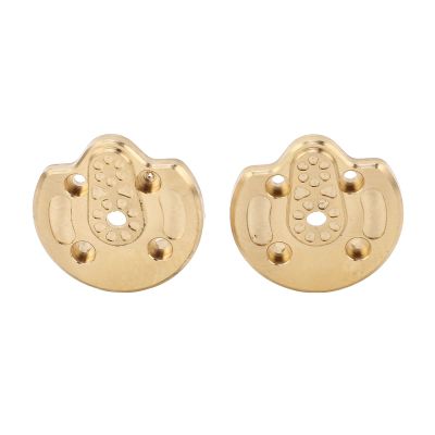 2Pcs RC Brass Counterweight, RC Wheel Counterweight Gold Brass Counterweight for Axial 1/18 UTB18 Capra RC Car