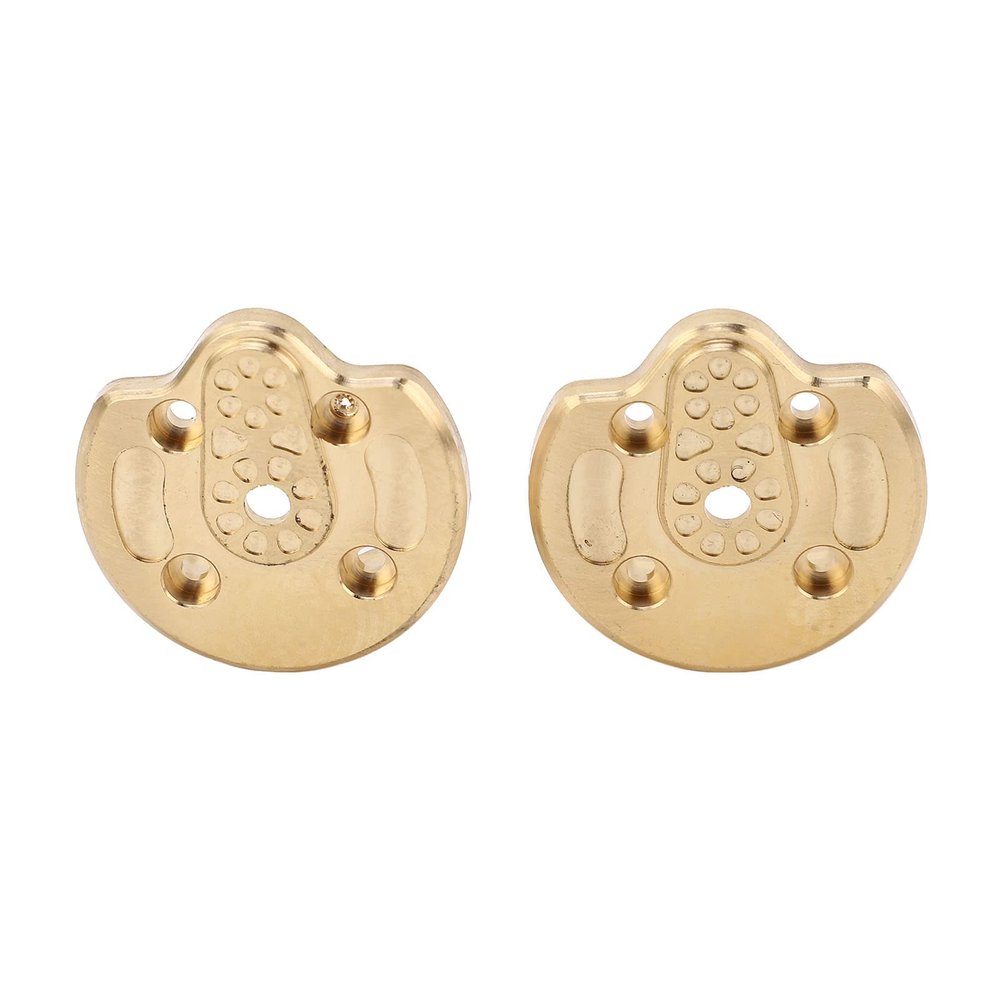 2Pcs RC Brass Counterweight, RC Wheel Counterweight Gold Brass Counterweight for Axial 1/18 UTB18 Capra RC Car