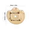 2Pcs RC Brass Counterweight, RC Wheel Counterweight Gold Brass Counterweight for Axial 1/18 UTB18 Capra RC Car view 3