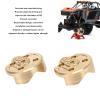 2Pcs RC Brass Counterweight, RC Wheel Counterweight Gold Brass Counterweight for Axial 1/18 UTB18 Capra RC Car view 4