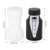 78Pcs Wedding Bubble Bottles, Bride and Groom Shape Bubble Bottle Mini Bubble Wands Funny Party Bubble Bottle for Anniversary Engagement Bridal Celebration (Black and White) view 3