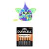 Furby Galaxy Edition, Glow in The Dark, 15 Fashion Accessories + Duracell Coppertop AA Batteries 8 Count with Power Boost Ingredients (Bundle) view 1