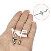 10PCS 1.2 x 200mm Pushrod with 10PCS 1.3mm Adjustable Pushrod Connector Linkage Stopper 10PCS Micro Control Horns with Clevis for RC Airplane Helicopter Plane Boat DIY Model Toy Replacement Parts view 2