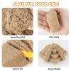 NiToy FlexiSand 11 lbs Moldable Self-Sticking Sand, Never Dries Out Fun for 3 Years and Up Kids Bulk Refill for Sensory Sand Box Toys, Ideal for Shaping, Squeezing, Scooping and Rolling (Dark Yellow) view 2