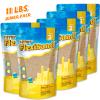 NiToy FlexiSand 11 lbs Moldable Self-Sticking Sand, Never Dries Out Fun for 3 Years and Up Kids Bulk Refill for Sensory Sand Box Toys, Ideal for Shaping, Squeezing, Scooping and Rolling (Dark Yellow) view 4