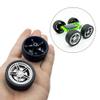 10PCS Toy Car Wheels 40mm Rubber Tire Wheels with Metal Shaft for RC Car Truck DIY Model Toy Wheel Replacement Accessories (3X40mm) view 3