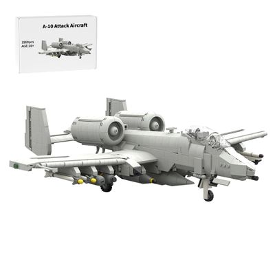 BrickCraftWorks A-10 Attack Aircraft Military Building Blocks Set for Adults, Collectible Army Model to Build and Display Toys for Christmas and Birthday Gifts (1869PCS)