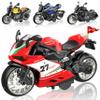 4-Pack Pull-Back Motorcycle Toys - Friction Powered Kids Toy Cars with Lights, Sounds & Automatic Drive for Boys & Girls Aged 3-12 view 1