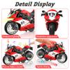 4-Pack Pull-Back Motorcycle Toys - Friction Powered Kids Toy Cars with Lights, Sounds & Automatic Drive for Boys & Girls Aged 3-12 view 3