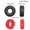 1.9 inch 120mm RC Crawler Tires 4 Pcs Built-in Low Center of Gravity Silicone Pads High Grip Mud Tires For 1/10 RC Crawler car TRX4 Axial SCX10 RC4WD D90 TF2 Redcat Gen8 Tamiya CC01 Axial%t029(Red) view 2