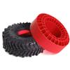 1.9 inch 120mm RC Crawler Tires 4 Pcs Built-in Low Center of Gravity Silicone Pads High Grip Mud Tires For 1/10 RC Crawler car TRX4 Axial SCX10 RC4WD D90 TF2 Redcat Gen8 Tamiya CC01 Axial%t029(Red) view 3