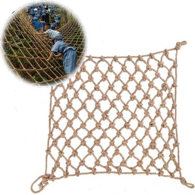 TZLGMDER Children's Climbing net 6MM/10CM Rope Net Decor Net Cargo Net Outdoor Climbing Net Strong and Durable Handrail Stair Net Decorate The Walls for Outdoor(3m*4m)