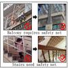 TZLGMDER Children's Climbing net 6MM/10CM Rope Net Decor Net Cargo Net Outdoor Climbing Net Strong and Durable Handrail Stair Net Decorate The Walls for Outdoor(3m*4m) view 3