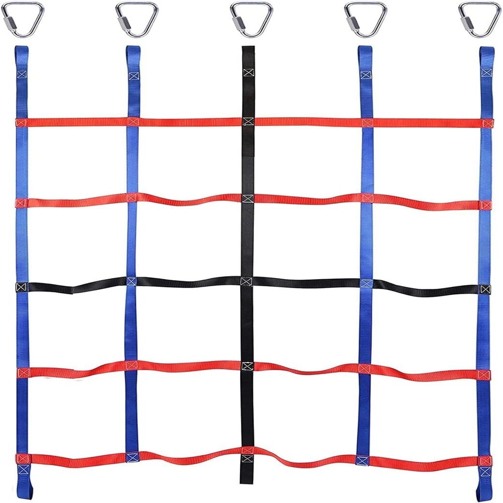 TZLGMDER Children's Climbing net Climbing Net, Heavy Duty Climbing Cargo Net Rope Ladder, Outdoor Cargo Webbing Net for Playground Climbing