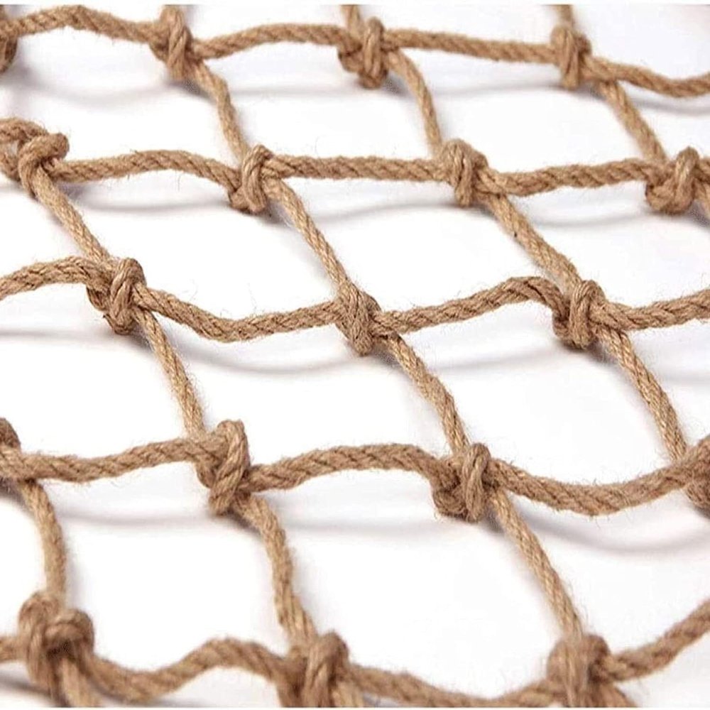 TZLGMDER Children's Climbing net Outdoor Climbing Net, Twine Rope Ladder Net for Climbing Ladder, Suitable for Outdoor Activities(3 * 4m(9.9 * 12.12ft))