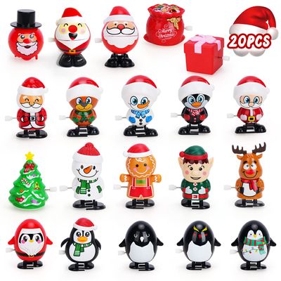 TOY Life 20 Pcs Christmas Wind Up Toys,Christmas Party Favors for Kids Adults, Christmas Stocking Stuffers for Kids Adults,Christmas Goodie Bag Stuffers Toys for 3 4 5 6 7 8 Years Old Boys Girls