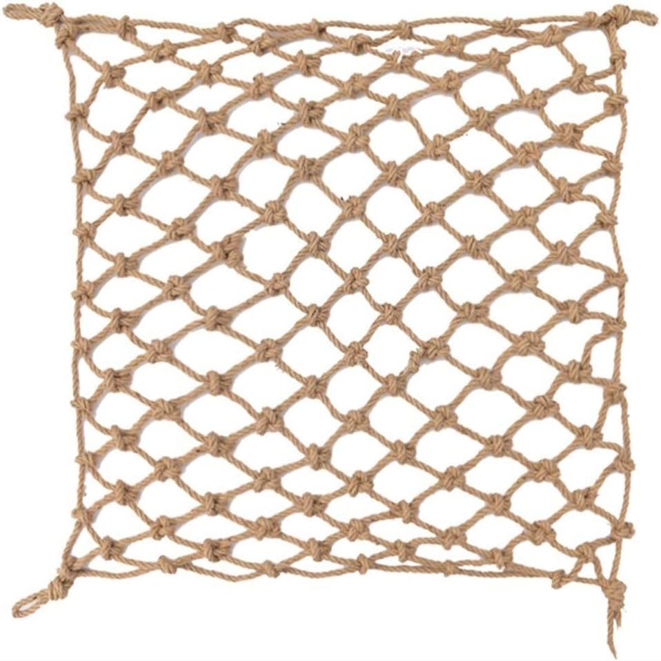 TZLGMDER Children's Climbing net Safety Hemp Rope Net - Baby Safety Fence Railing Stairs Balcony Safety Protection Net Child Safety Net Fall Prevention Net(2m*3m)