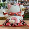 11 Inches Lucky Fortune Cat- Feng Shui Lucky Cat, Large Ceramic Piggy Bank Opening Shop Lucky Gift with Bells Home Decoration Suitable for Shop, Restaurant, Living Room and Home Decoration view 4