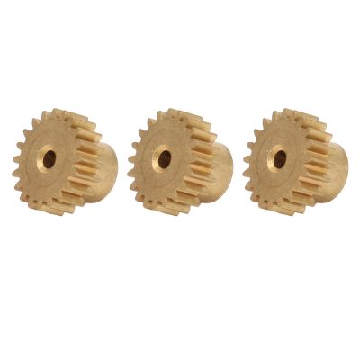 20T RC Motor Gear, 3PCS 20T M0.6 Copper RC Motor Pinion Set 1/12 1/16 Cars Pinion Gear Wearable and Precise Occlusion for 370 380 390 Motors