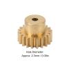 20T RC Motor Gear, 3PCS 20T M0.6 Copper RC Motor Pinion Set 1/12 1/16 Cars Pinion Gear Wearable and Precise Occlusion for 370 380 390 Motors view 2