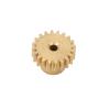 20T RC Motor Gear, 3PCS 20T M0.6 Copper RC Motor Pinion Set 1/12 1/16 Cars Pinion Gear Wearable and Precise Occlusion for 370 380 390 Motors view 3