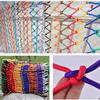 TZLGMDER Children's Climbing net Colourful Climbing Cargo Net, Universal Climbing Net for Indoor and Outdoor Playgrounds(2 * 2m) view 3