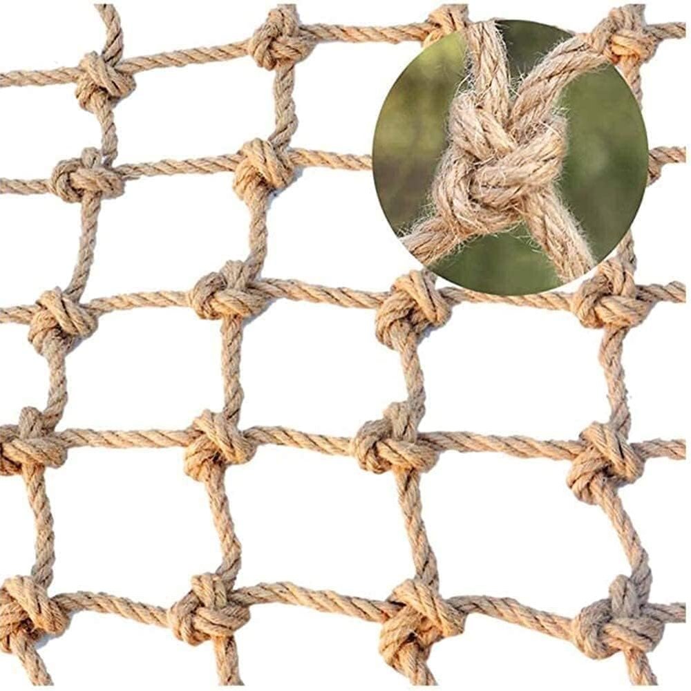 TZLGMDER Children's Climbing net Outdoor Climbing Net for Playgrounds - Pets - Plant Supports - Cargo Net, Rope Net(3 * 4m(9.9 * 12.12ft))