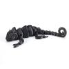 3d Printed Toys, Fidget Lizards, 3d Printed Animals, Articulated Chameleons, Desktop Toys, Reptile Toys (Black, 30cm/11.8inch) view 1