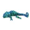 3d Printed Toys, Fidget Lizards, 3d Printed Animals, Articulated Chameleons, Desktop Toys, Reptile Toys (Blue Green, 23cm/9inch) view 1