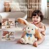 TUMAMA Bunny Stuffed Animal - Musical Stuffed Animal with Moving Ears, Features Singing, Recording, Repeating for Toddlers, Interactive Stuffed Bunny Plush Gift Toys for Boys and Girls view 3