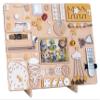 Safari Magnetic Busy Board L  Montessori Sensory Activity Board for Toddlers with 8 Magnetic Animals  Large Wooden Fine Motor Skills Toy for Early Learning & Creative Play view 1