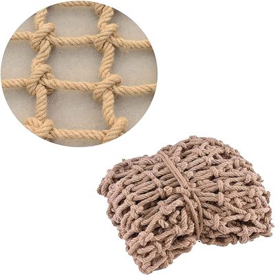 TZLGMDER Children's Climbing net Twine Climbing Net, Cargo Net Playground Cargo Rope Ladder Net for Hammock Fence Decoration(3 * 6m)